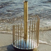 Kult·Ur·Sprung-Waterphone Delphin aus Alpaka